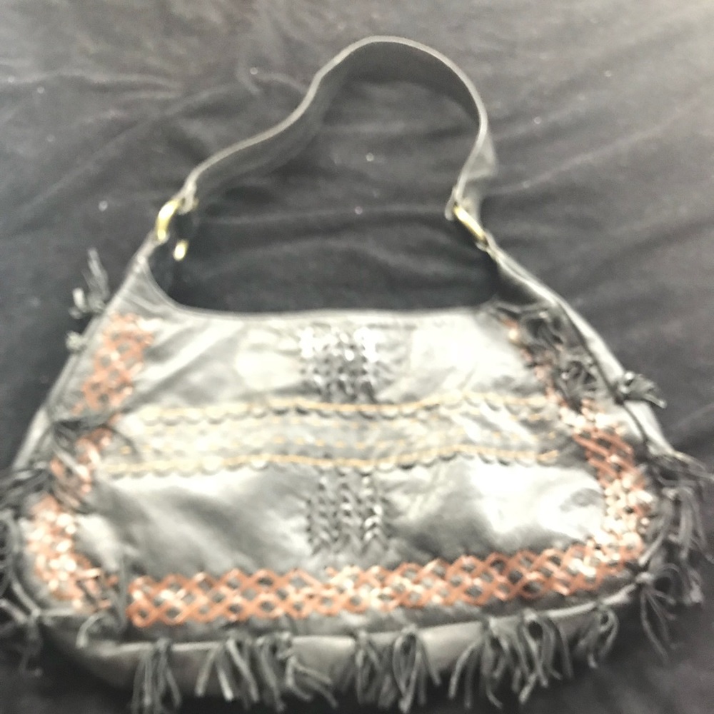 Purse black beautiful leather purse